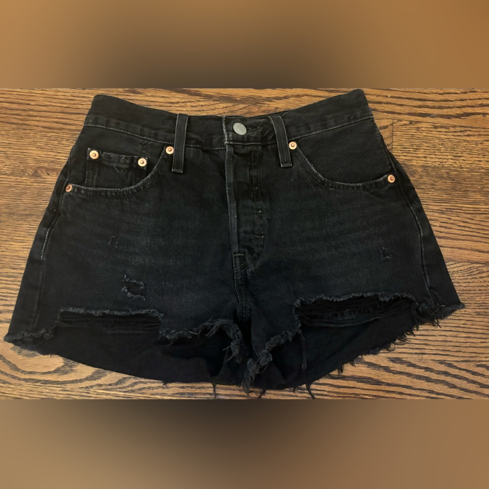Levi’s 501 Black Jean shorts size 25